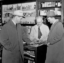 Al Schaaf signs up in the Chamber of Commerce Membership Drive